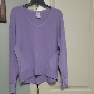 Aerie Purple Long Sleeve Top